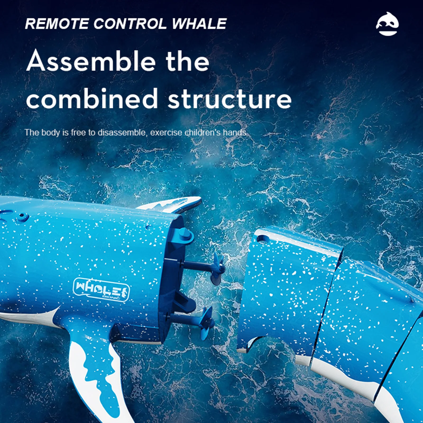 Remote Control Shark Boat Outdoor Toys 500mAh Remote Control Diving Toy 90Mah RC Boats Pond Toys for Lake Bathroom Swimming Pool