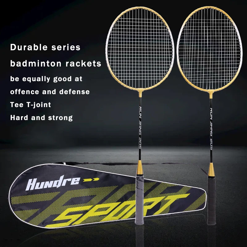 Raquette de badminton premium avec housse de transport - cadre en aluminium