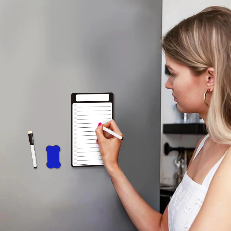 Multi Piece Magnetic Pet Memo Message Notepads For Refrigerator Grocery List Whiteboard With Pen For The Fridges Small Shopping whiteboard notebook set dry erase whiteboard magnetic whiteboard magnetic dry erase board