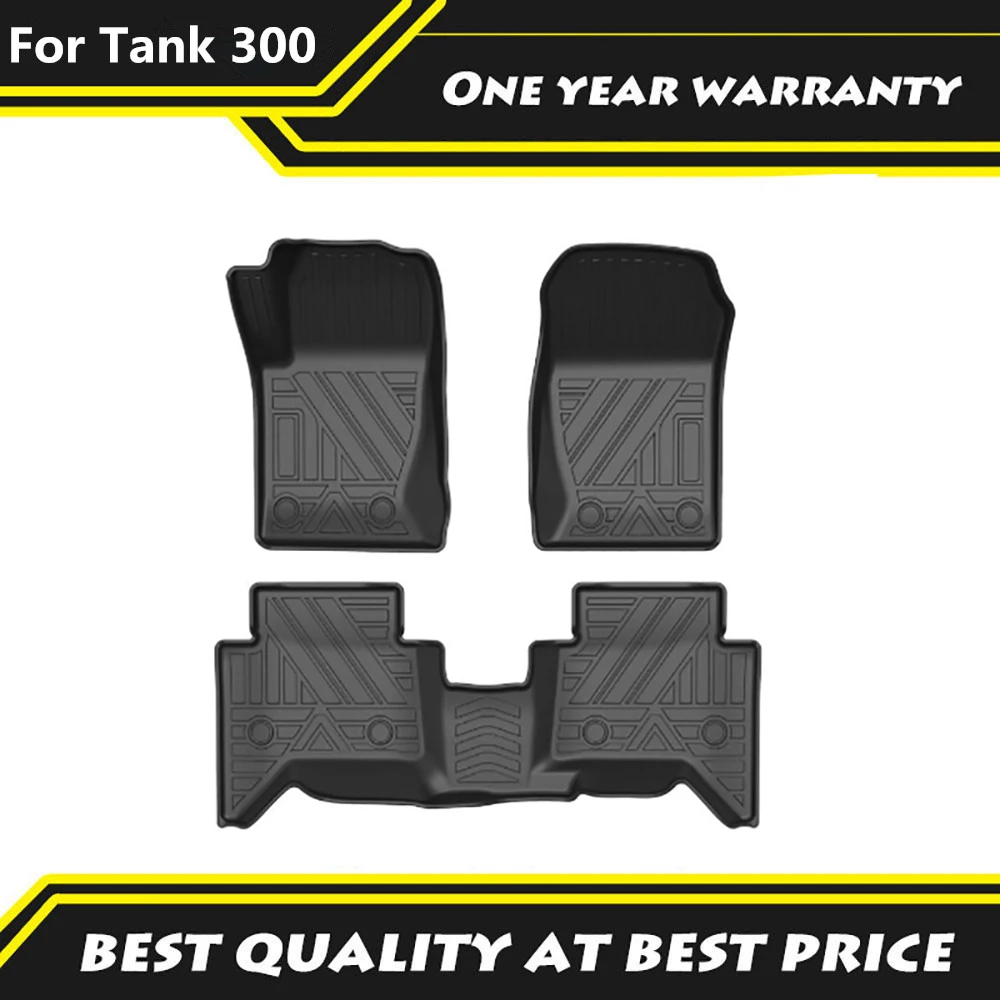 

1 Set Fully Surrounded Special Foot Pad For TANK 300 2021+ car Waterproof Non-slip Floor Mat TPE Modified Car Accessories