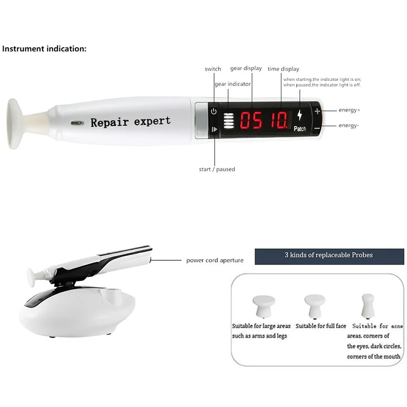 Ozone Plasma Pen Acne Remover Wrinkle Removal Skin Rejuvenation Scar Reduction Skin Tightening Sterilization Anti-inflammation