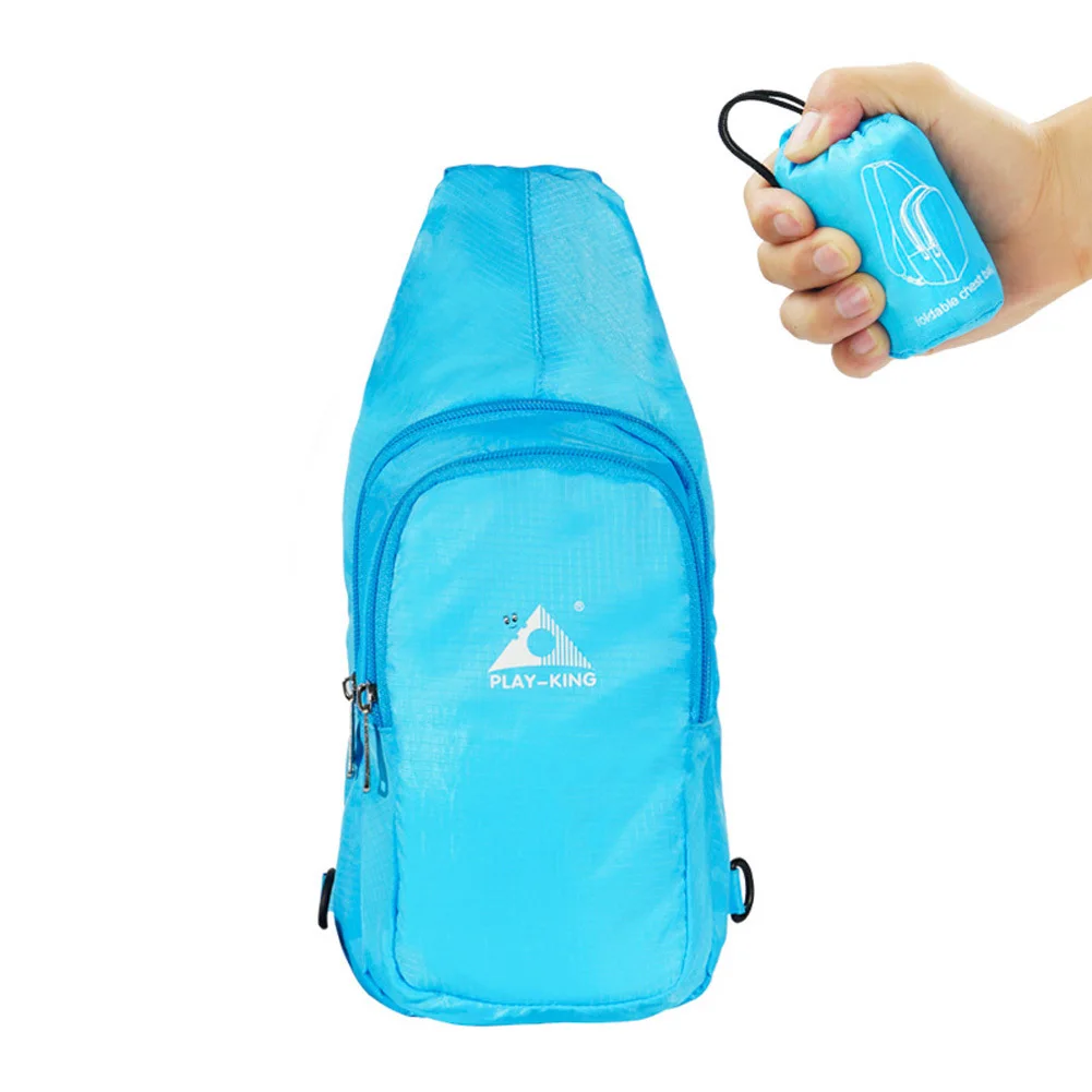 Portable Foldable Chest Bag Outdoor Sports Cycling Foldable Chest Bag Casual Shoulder Sling