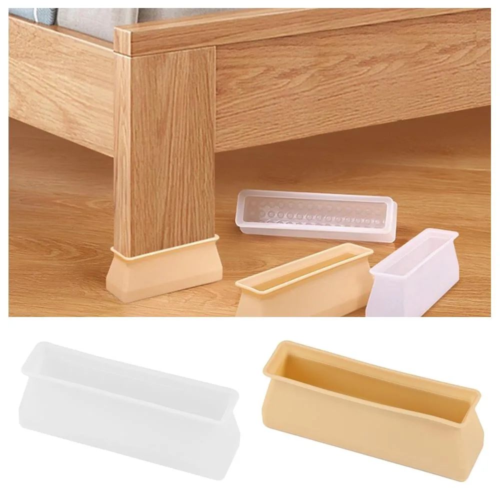 Silicone Chair Leg Caps - Anti-Slip Furniture Feet Covers & Floor Protectors (Set of 4)