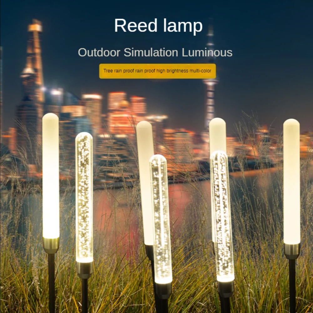 

Outdoor Lawn Garden Lamp Round Head Rainproof Lighting Project Bubble Landscape Lamp Stick Reed Lamp Garden Decoration Outdoor