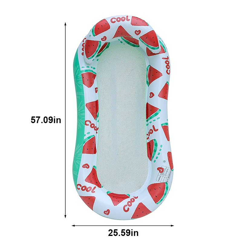 Rooxin 풍선 물 해먹 수레 침대 수영 반지 튜브 수영장 매트리스 잠자는 침대 해변 라운지 의자