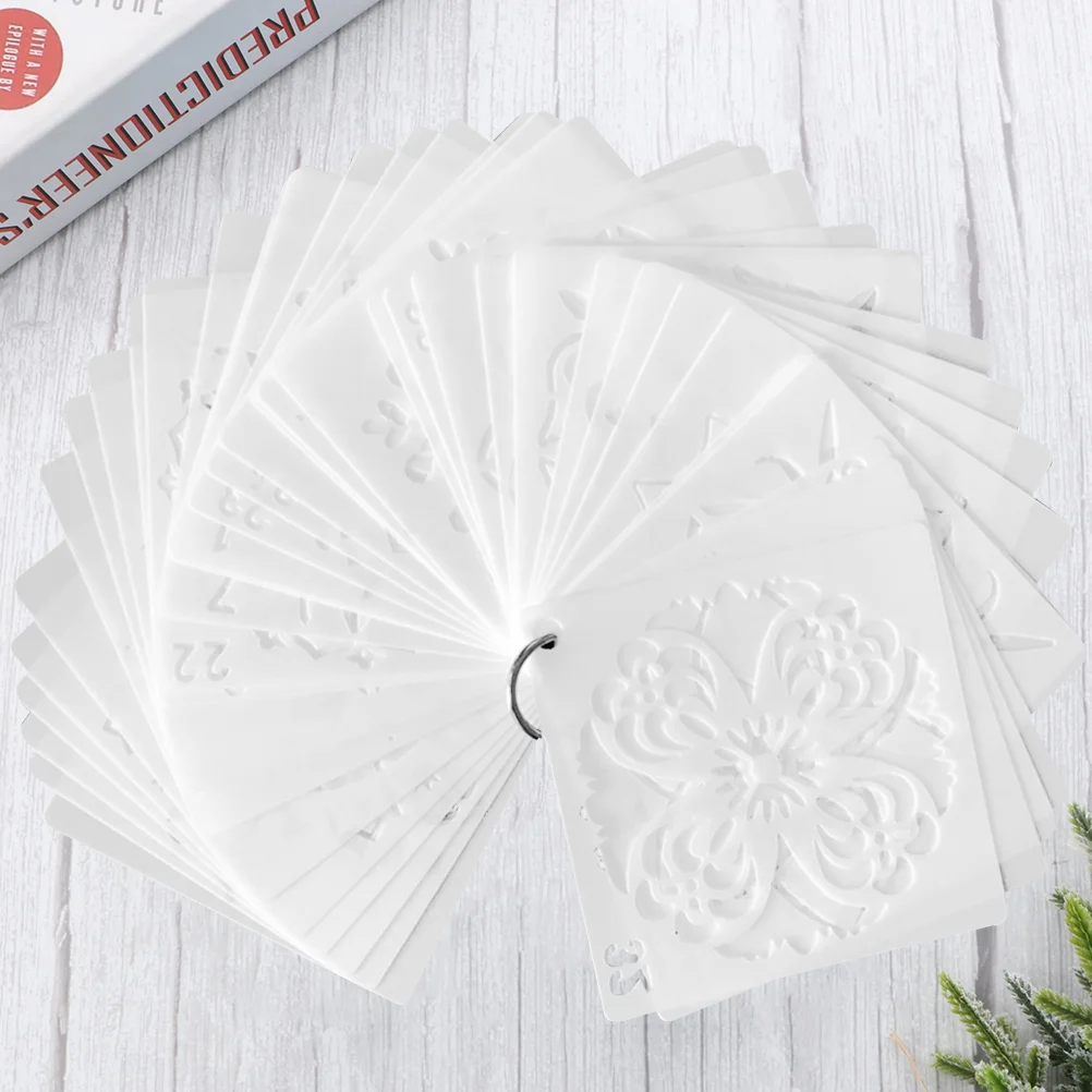 

Plastic Painted Decor DIY Hollow Mandala Pattern Painting Stencils Wall Paper Stencils Drawing Tool for Adults Journal