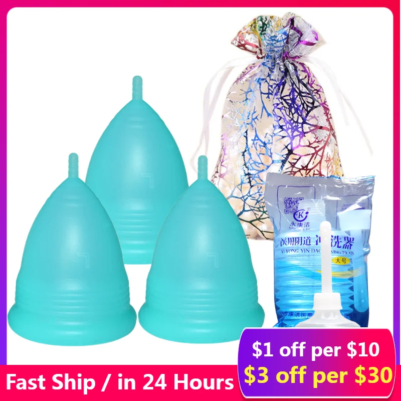 

1Set Silicone Menstrual Cup 5Pcs Reusable Copa Menstrual Feminine Hygiene Menstrual Cup With Silicone Sterilizer Cup And Brush