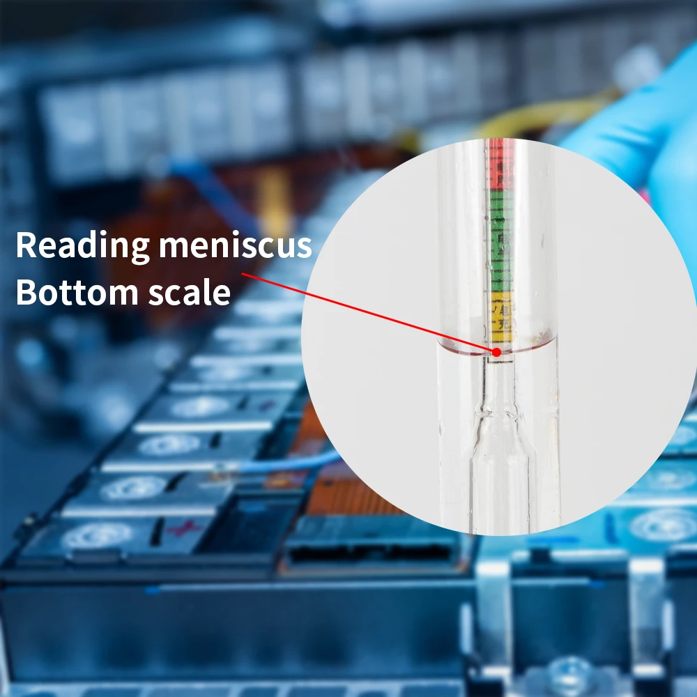 Battery Hydrometer 1.100-1.300 Battery Electric Density Meter Electric Gravidness Suction Acid Tester Electrolyte Lead Flooded