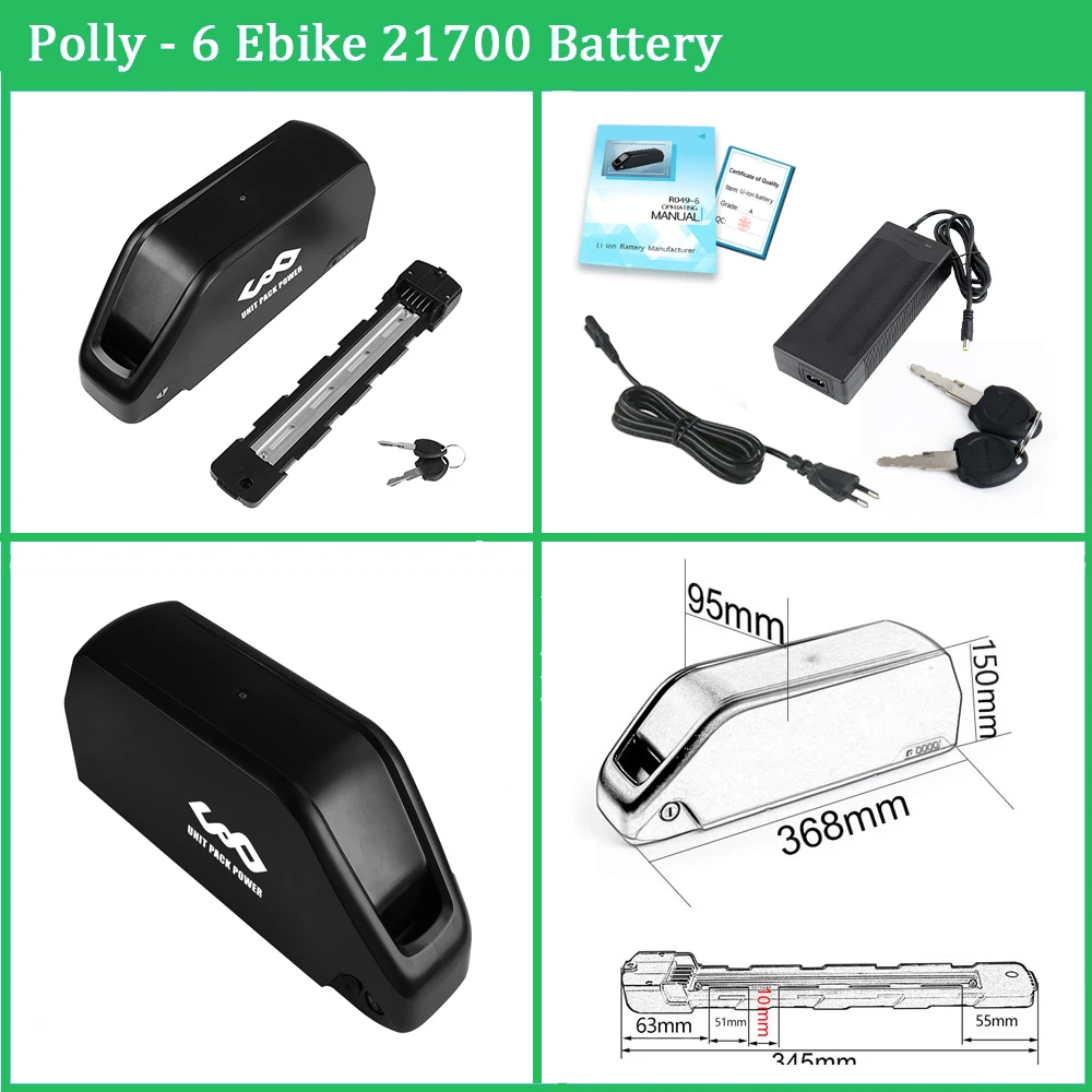 18650 eBike-Akku Polly 48 V 18,2 15 Ah 18650-Pack für 1000 W 500 W 350 W 250 W Elektrofahrrad Ba-fang-Motor – Detail 7