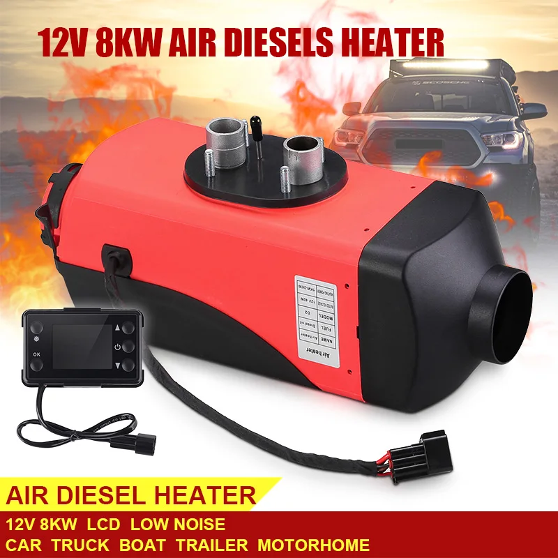

12V 8KW Air Diesels Heater LCD Low Noise For Car Truck Boat Trailer Motorhome Winter Car Heater