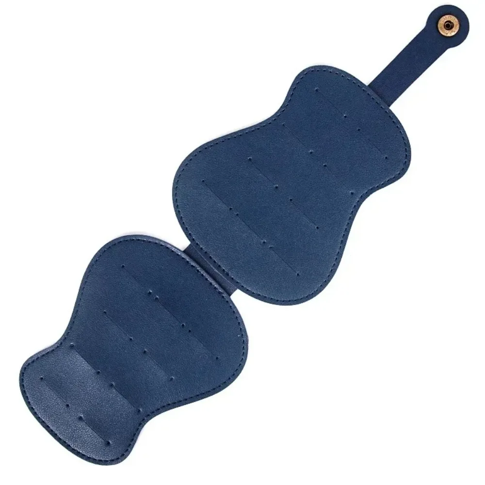 Exquisite Guitar Pick Holder Case Guitarra Shape Large Capacity Guitar Picks Bag PU Leather Plectrum Storage Pouch