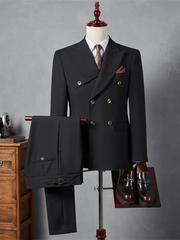 

LE177Wedding dress business three-piece suit four seasons formal suit groom wedding suit jacket slim fit best man