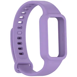 Silicone Smart Watch Strap - Premium Accessory Bracelet and Protective Cover for Redmi Band 3 (Purple)