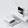 Super Fast Charging Power Bank 10000mAh Ultra-thin Large Capacity Portable with Built-in Wire Flash Charging Mobile Power Bank 6