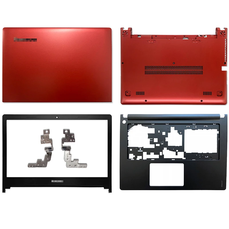 

Новинка для ноутбука Lenovo IdeaPad S435 S436 S400 S410 S405, задняя крышка, передняя панель, Упор для рук, нижний корпус, верхний корпус, красный, без касания
