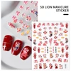 Embossed Sticker Celebrating The Year Of The Dragon Nail Art Stickers Eye-catching 2024 Lunar New Year Accessories Sticker Lucky 3