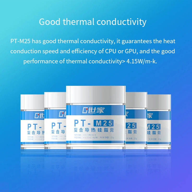 TEUCER PT-M25 25g Thermal Grease CPU Cooler Processor Thermal Conductive Grease Paste
