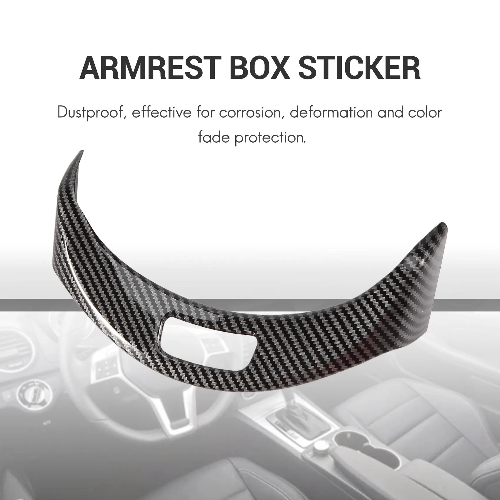 

Car Center Console Armrest Box Buttons Frame Decoration Sticker Trim for C Class W205 GLC X253 2015-2020 A