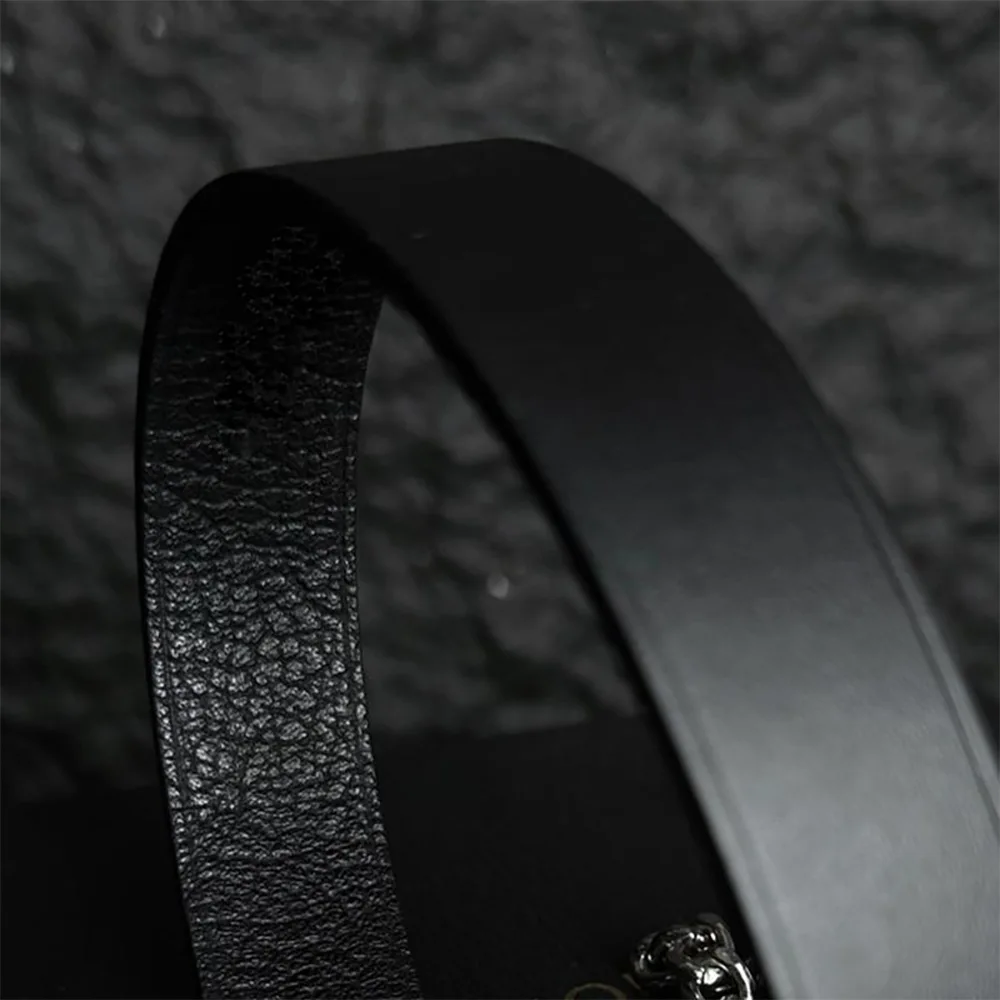 Colar punk erótico em couro legítimo para casais bondage_voghion.com