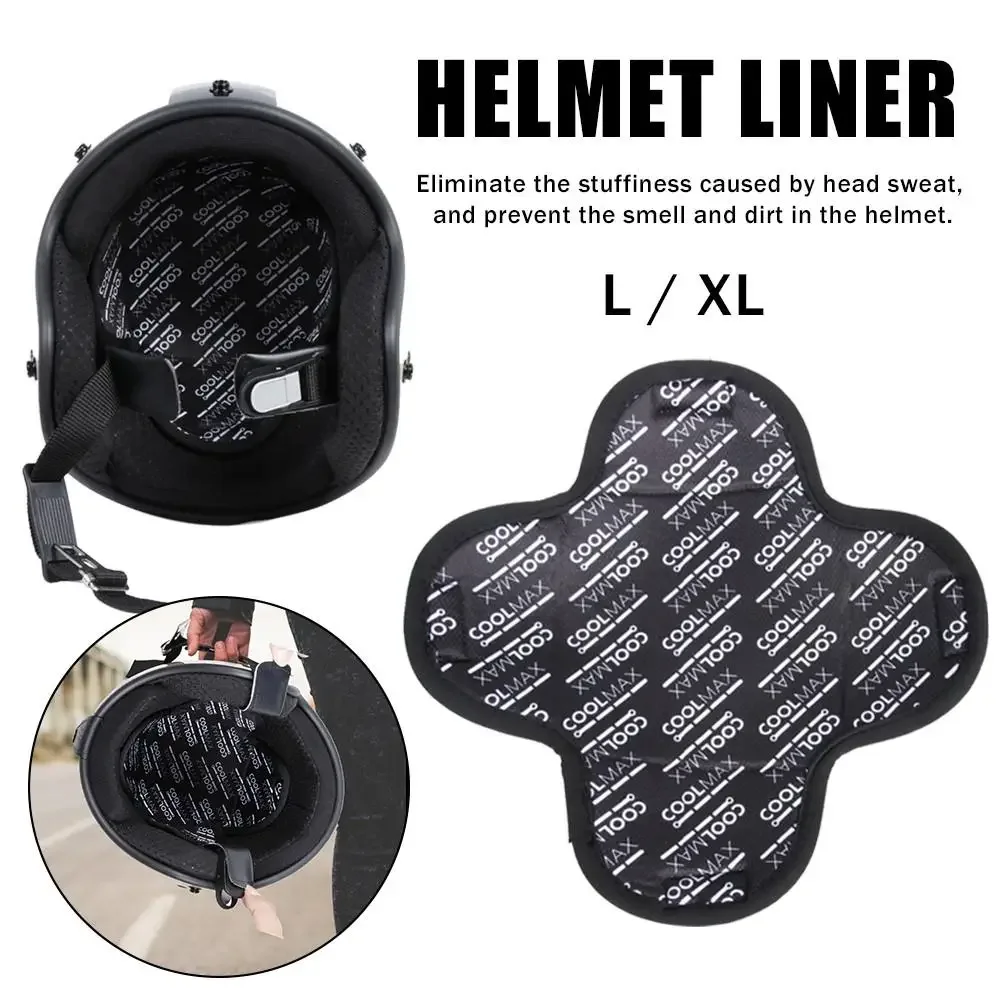 

Breathable Motorcycle Helmet Insert Liner Cap Cushion Pad Quick-drying Sweat Wicking Helmet Insulation Lining Moto Black Capacet