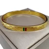 316L Stainless Steel Retro Green Crystal Female Senior Roman Digital Tree Of Life Zircon Bracelet Ladies Jewelry Bangle 5