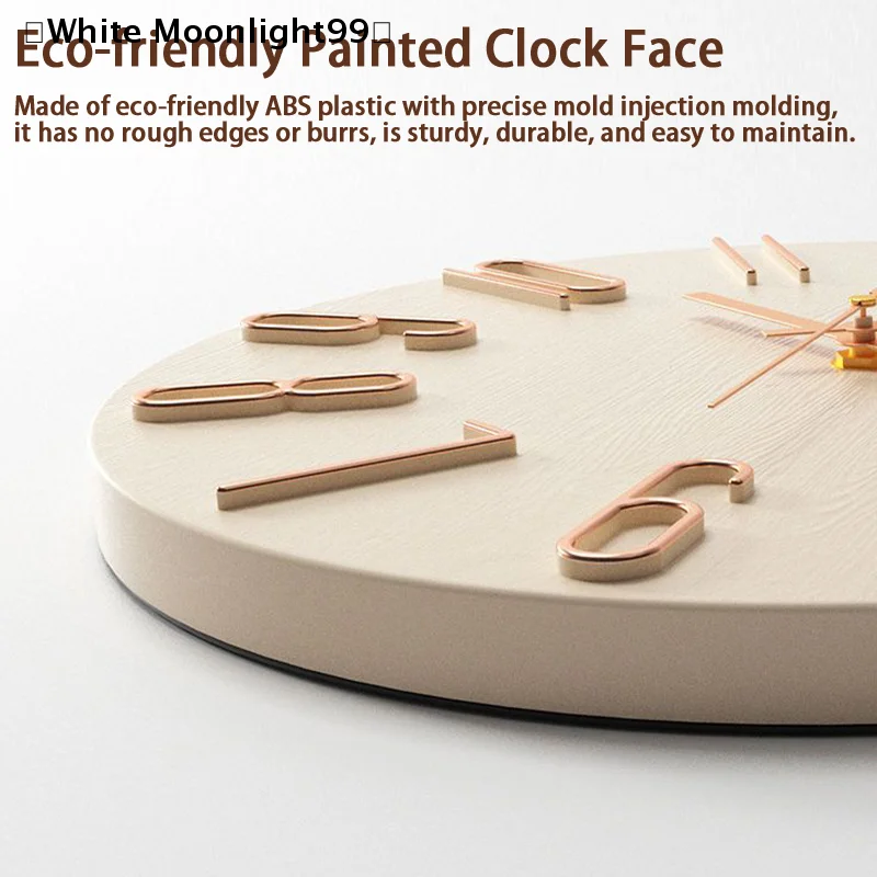 Elegant White 12-Inch Decorative Wall Clock