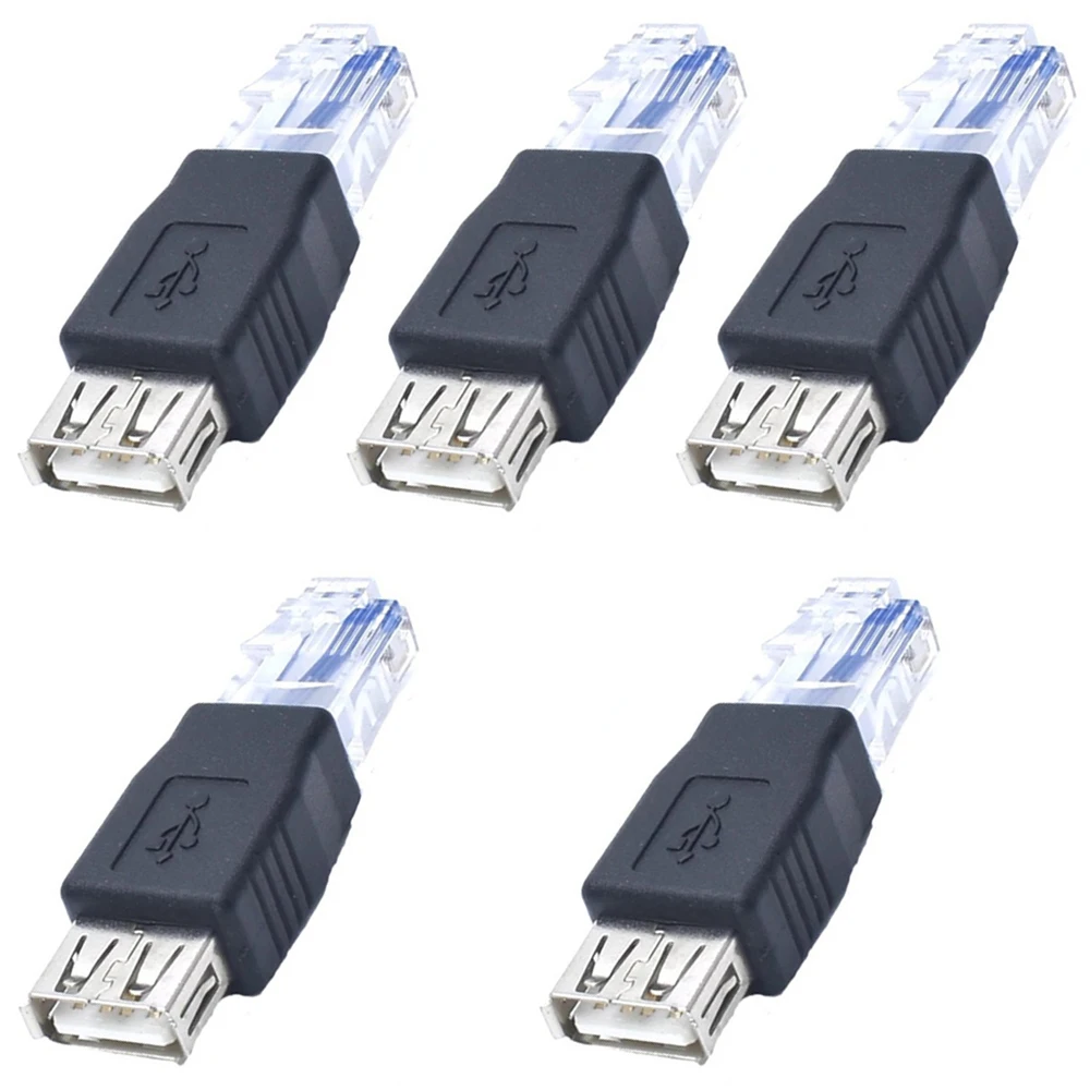 

USB A Female To Ethernet RJ45 Male Adapter Connector USB 2.0 Router Adapter Laptop Network Cable Ethernet Converter Plug