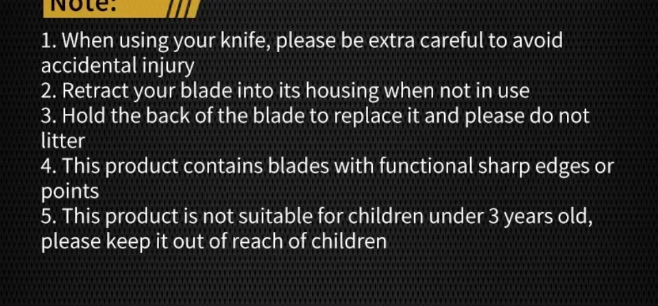 Deli 10Pcs Utility Knife Blades, Snap off Knife Blades for Retractable Box Cutters and Knife, Stainless Steel Blade Refill Set