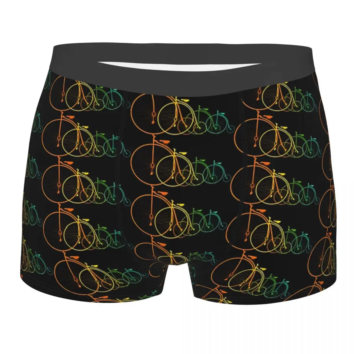 

Penny Farthing Cyclists Man's Boxer Briefs Bicycle Bike Breathable Funny Underwear Top Quality Print Shorts Gift Idea
