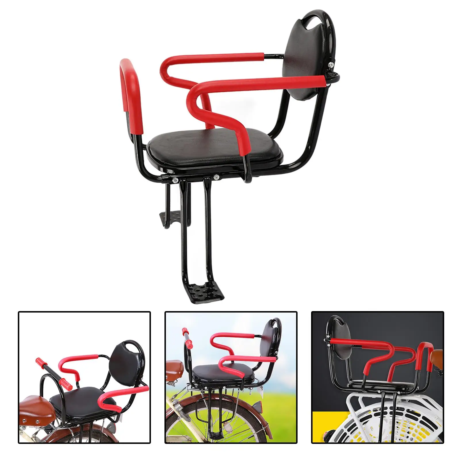 Stable Rear Mount Child Seat Footrest Safe Baby Electric Bike Cycling Bicycle Accessory Bicycle Safety Seat Baby Highchair Footrest