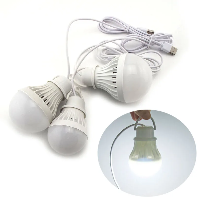 LED Light Portable Lantern Camp Lights USB 5V LED For Tent Camping Gear Hiking