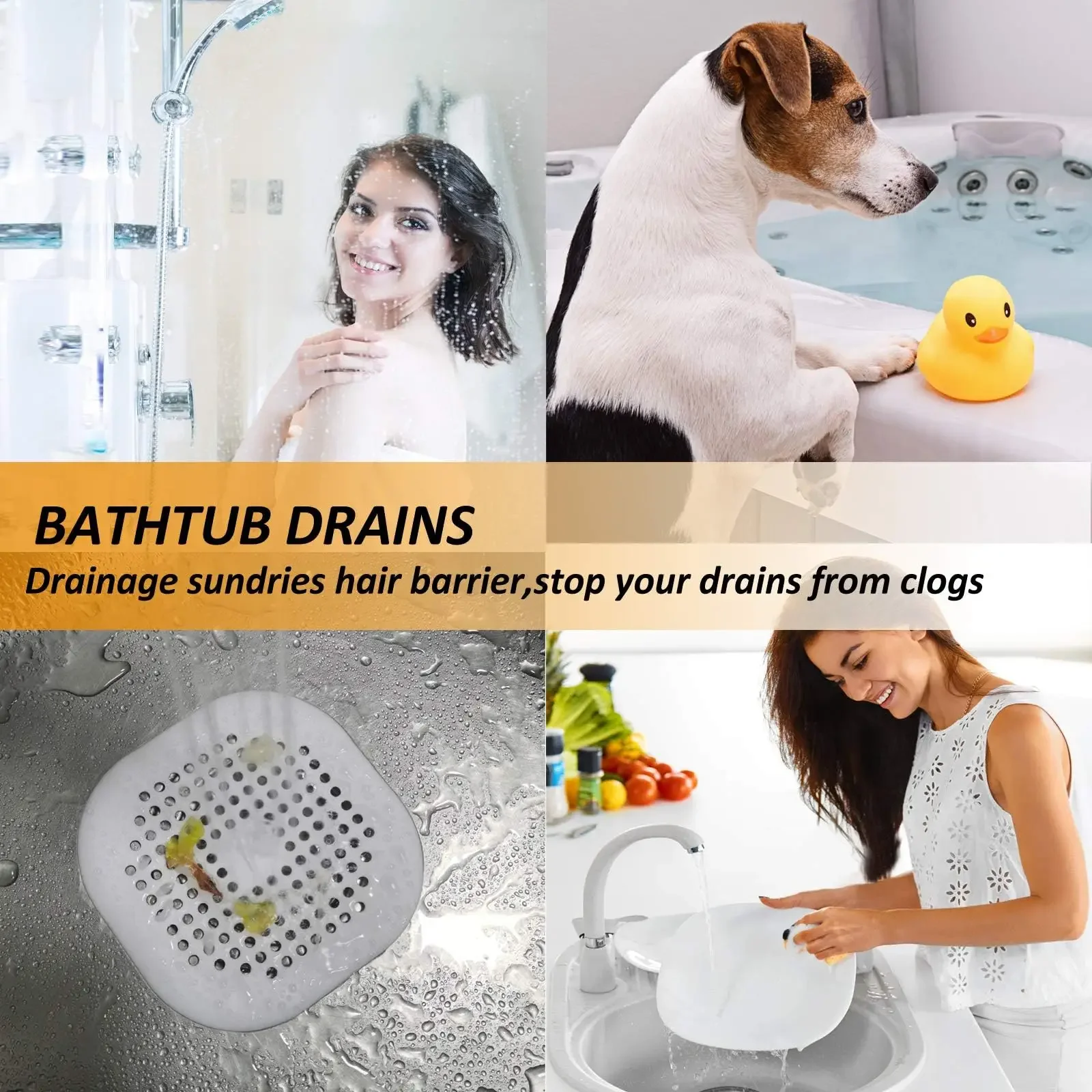 Plug Stopper Kitchen Sewer Silicone Bathroom Floor Bathtub WaterFilter Home Accessories shower drain hair catcher sink strainer 3