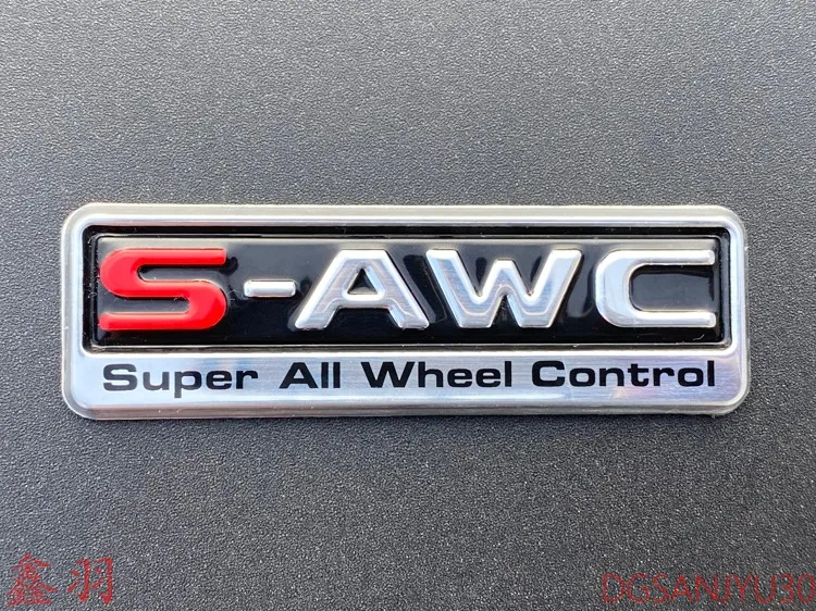 DECAL,S-AWC 슈퍼 올 휠 컨트롤, SAWC 마크, A9911SLC02, 80x25mm