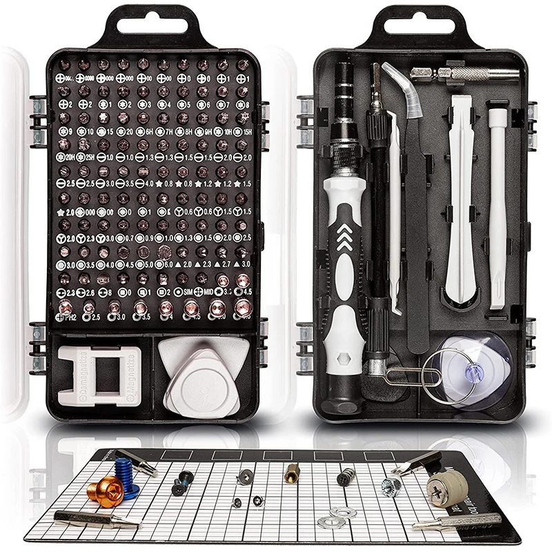 Set Di Cacciaviti 24/117/170 In 1 Magnetic Torx Hex Phillips Screw Driver Bit Strumento Di Riparazione Di Precisione Per L'Orologio Del Telefono Utens