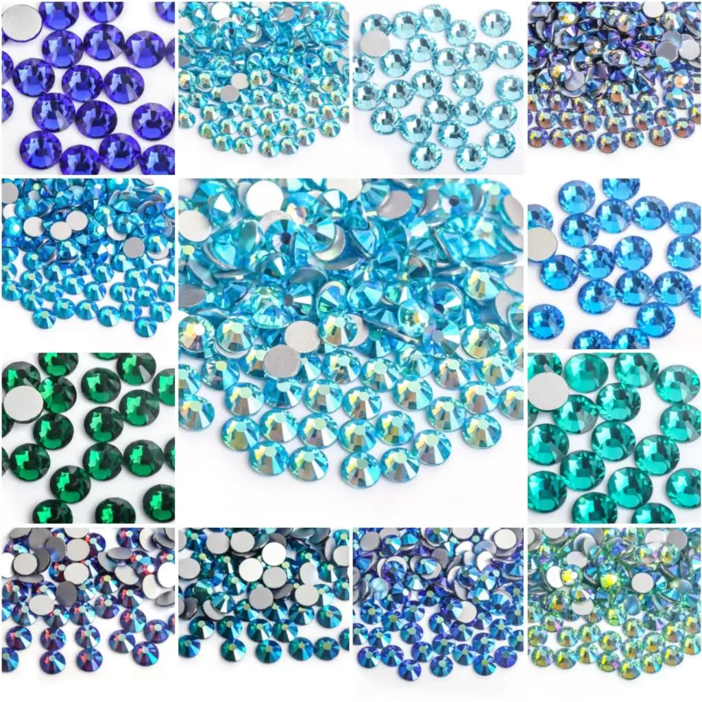Glitzernde Non-Hotfix Strass-Steine, Nagelkristalle, Nagelzubehör, Diamanten für Kleider, Nagelcharms, Kleiderdekoration – Detail 2