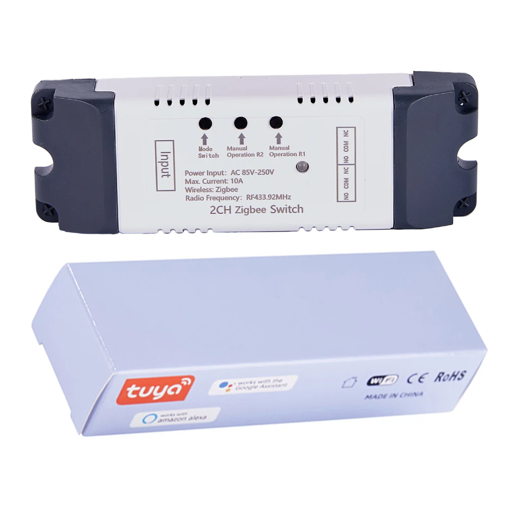 Zigbee-tuya Interruptor de Relé Inteligente Canais Rf433mhz Controle Remoto Interruptor de Luz sem Fio Wifi Vioce para Alexa Google Home - Image 6