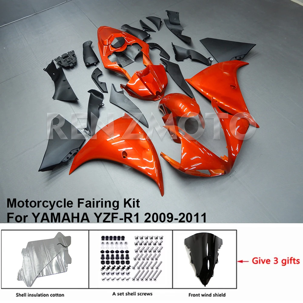 

YZFR1 Motorcycle Fairing Set Body Kit Plastic For YAMAHA YZF-R1 YZF R1 2009-2011 Accessories Injection Bodywork Y1009-121a