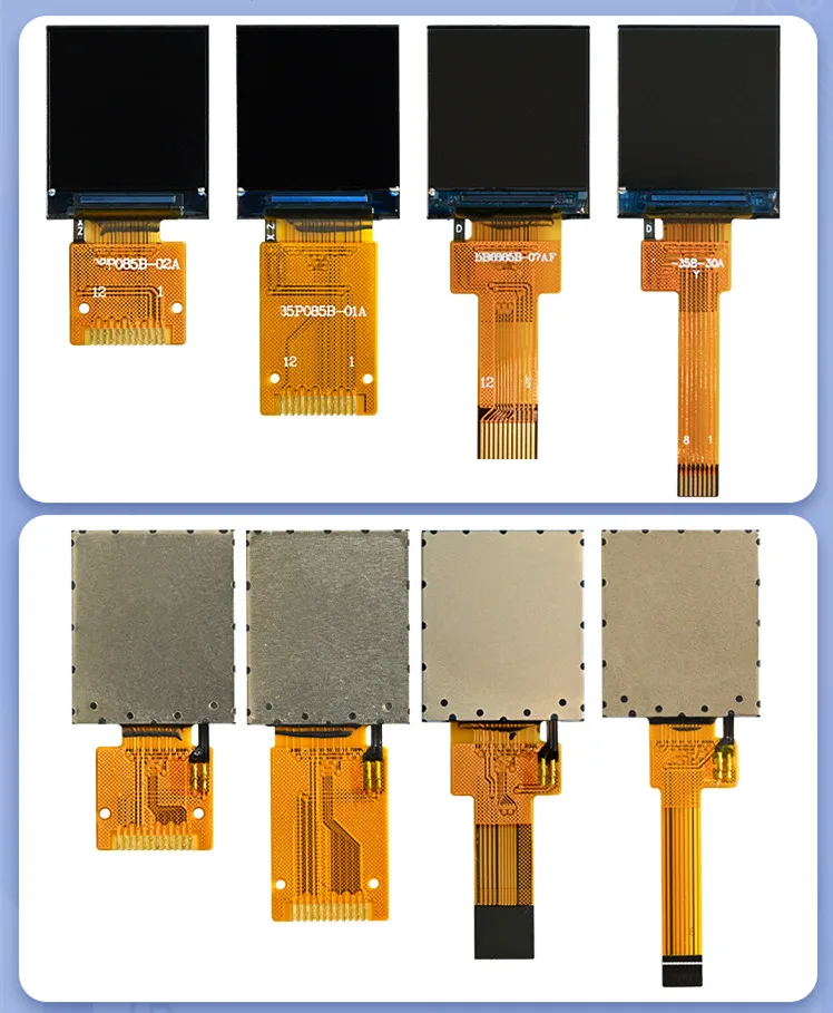 IPS 0.85인치 12PIN/8PIN TFT LCD 컬러 스크린 GC9107 드라이브 IC 128(RGB)*128 SPI 인터페이스