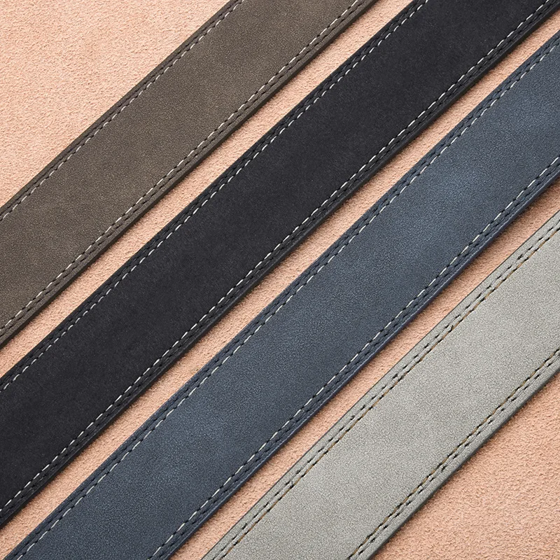 Mens Dress Belt New Men's Luxury Business Universal Alloy Buckle Leather Belt Cross-Border Bestseller Casual Fashion Accessory - 6