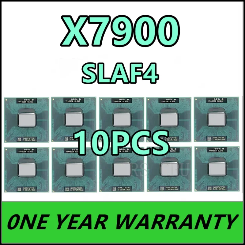

10pcs X7900 SLAF4 CPU Processor Core 2 Duo Extreme 4M 2.80G 800MHz SLA33 Laptop Processor PM965