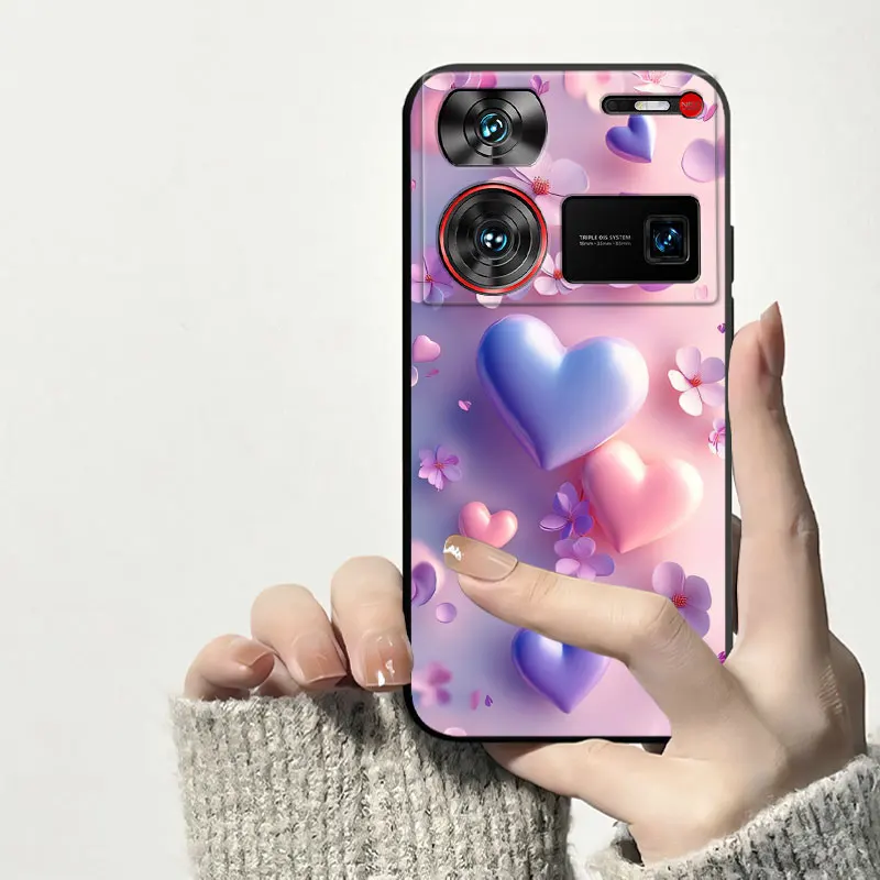 Shockproof Soft Silicone TPU Phone Case with Cat and Dog Design - Back Cover s