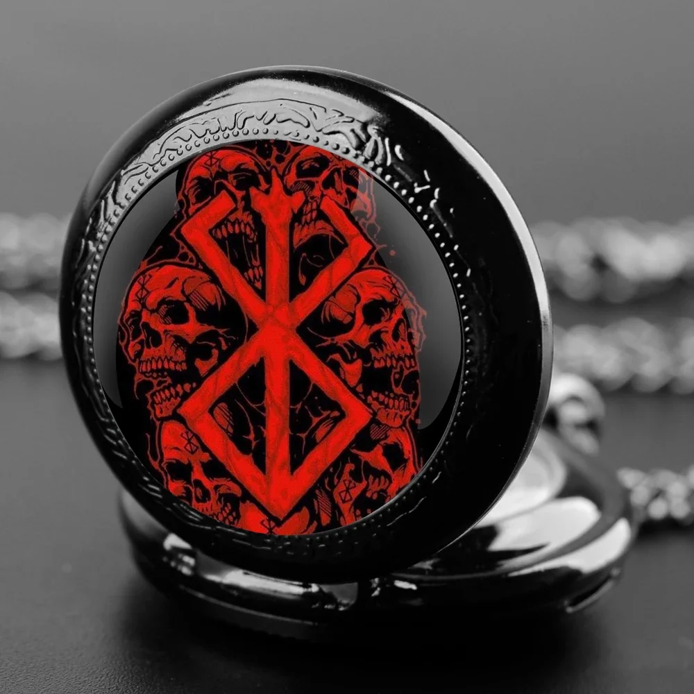 Creative design Glass Dome Quartz Pocket Watch with Chain Necklace Pendant Gift for Male Men Vintage Clock Retro Accessory