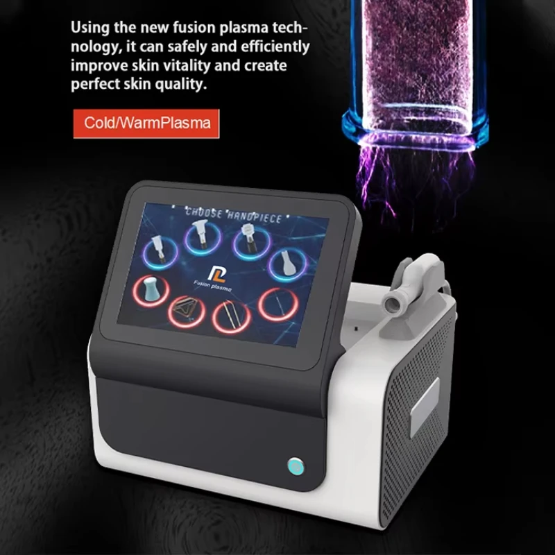 8 in 1 Fusion Plasma Cold Warm Ozone Plasma Lifting Skin Tightening Acne Remove Ozone Machine