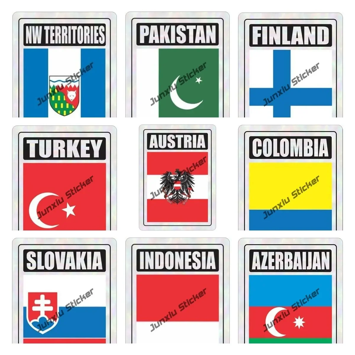 

Creativity Car Sticker National Flag Travel Luggage Decal for Trunk Bumper Fender Window Car Sticker Die Cutting Car Accessories