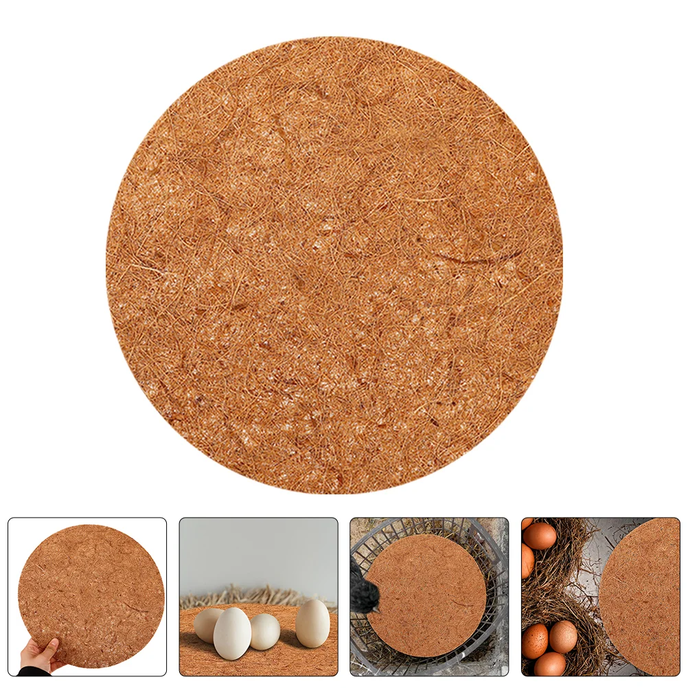 10 Pcs Birdcage Mat Pigeon Breeding Eggs Pads Mats Thicken Nest Natural Nesting Parrot Round Brown Cushion bird cage accessories,bird nest,bird egg nest