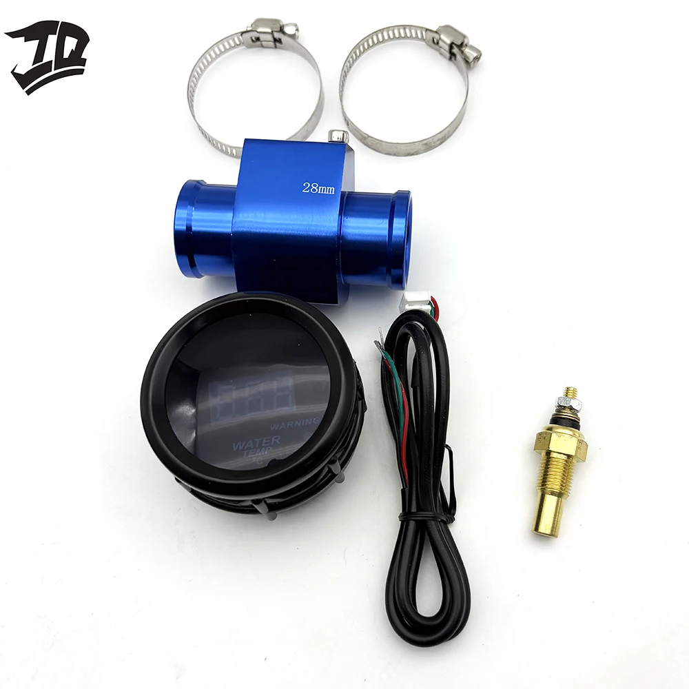 유니버셜 52mm EGT 게이지 블루 LED 디지털 배기 온도계 (12V 차량용)