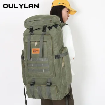 80L 600D Nylon Waterproof Trekking Hunting Bags Backpack Outdoor Rucksacks Outdoor Training Molle Tactical Knapsacks 1