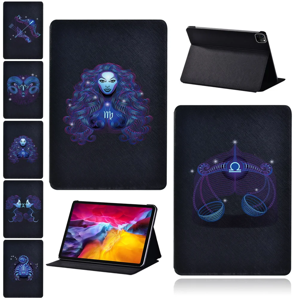 Custodia Per Tablet In Pelle Pu Per Apple Ipad Pro 9.7 "/Ipad Pro 10.5"/Ipad Pro 11 "2018 2020 2021 2022 Copertura Pieghevole Con Stampa Costellazione
