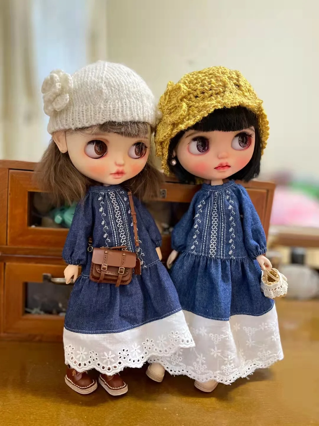 

Одежда для куклы Dula, платье, винтажная литературная розовая юбка Blythe Qbaby ob24 ob22 Azone Licca ICY jerfish 1/6, аксессуары для кукол Bjd