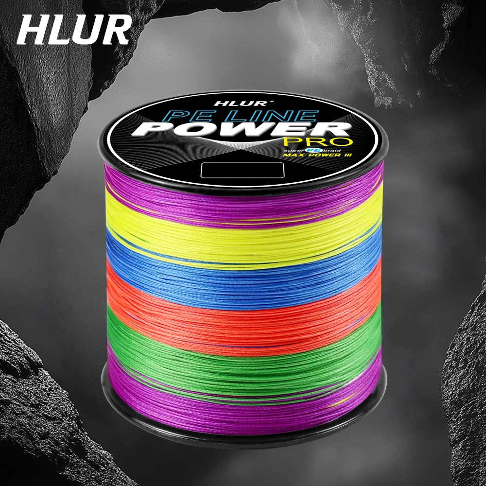 Ligne PE tressée HLUR 8 brins 300M-1000M 12-100LB multifilament lisse carpe